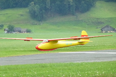 HB-381 DFS Meise Landung